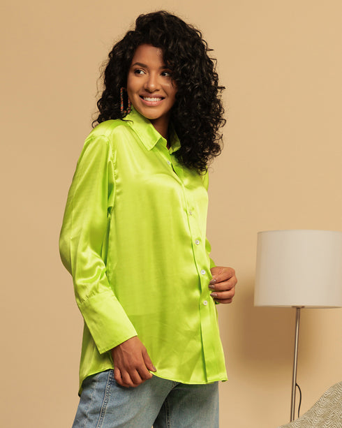 Classy Satin Shirt – Luxe & Polished Look