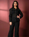 Schiffli Cotton Two Piece Shirt and Pant Coord Set