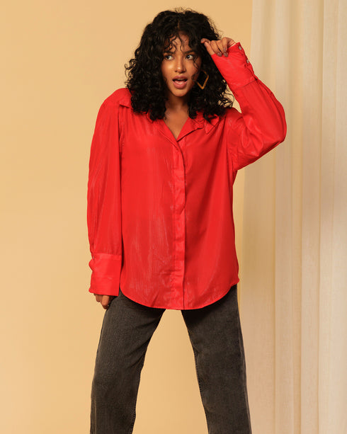 Stylish Shimmer Shirt for Women – Dazzling Glamwear for Evenings & Events