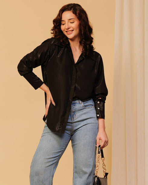 Stylish Shimmer Shirt for Women – Dazzling Glamwear for Evenings & Events