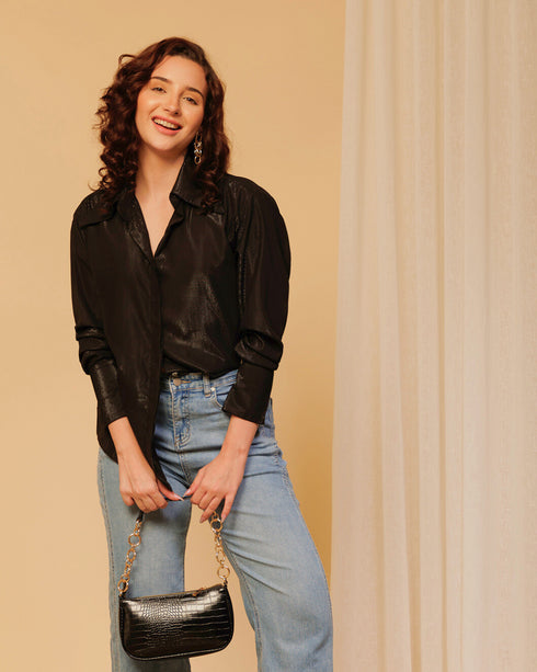 Women’s Shimmer Shirt – Perfect for Parties