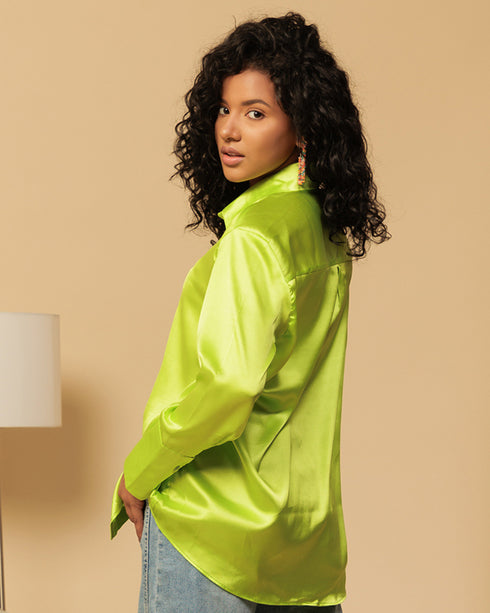 Classy Satin Shirt – Luxe & Polished Look