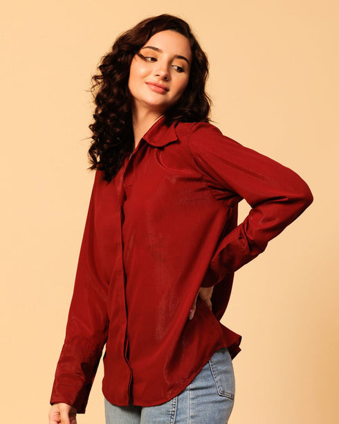Stylish Shimmer Shirt for Women – Dazzling Glamwear for Evenings & Events