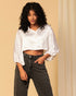 Cropped Satin Shirt – Luxe & Sleek Fit