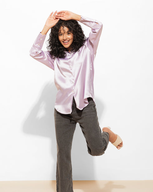 Classy Satin Shirt – Luxe & Polished Look