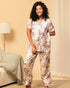 Printed Satin 2 Piece Night Co-ord Set – Soft & Stylish Sleepwear
