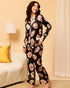 Printed Satin 2 Piece Night Co-ord Set – Soft & Stylish Sleepwear
