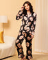 Printed Satin 2 Piece Night Co-ord Set – Soft & Stylish Sleepwear