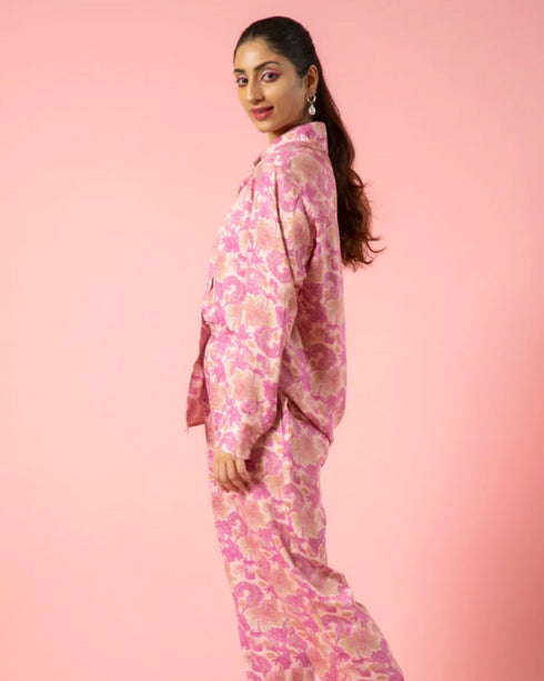 Women’s Floral Printed 2 Piece Co-ord Set – Effortlessly Stylish