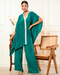 Kaftan Style Co-ord Set in Crepe – Two Piece Comfort Wear