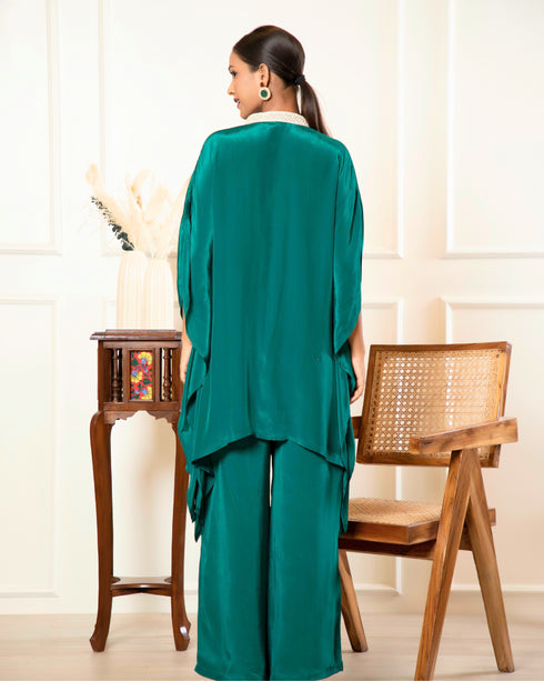 Kaftan Style Co-ord Set in Crepe – Two Piece Comfort Wear