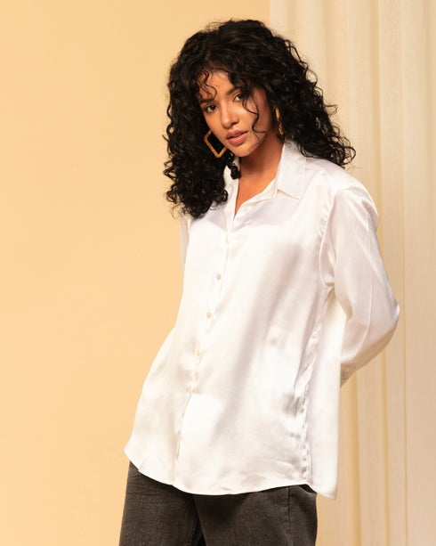Classy Satin Shirt – Luxe & Polished Look