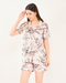 Trendy Printed Satin Shorts Set – Perfect for Day-Outs or Vacay Mood