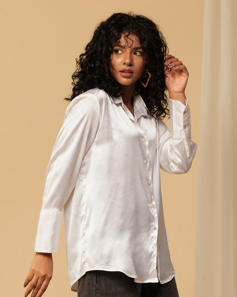 Classy Satin Shirt – Luxe & Polished Look