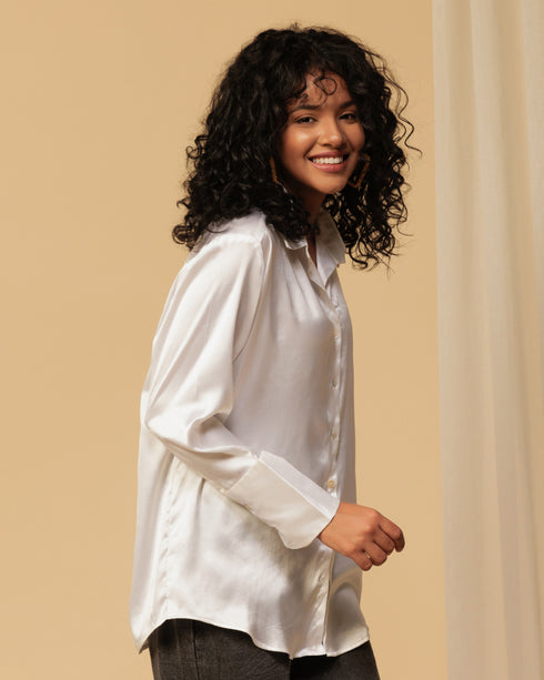 Classy Satin Shirt – Luxe & Polished Look