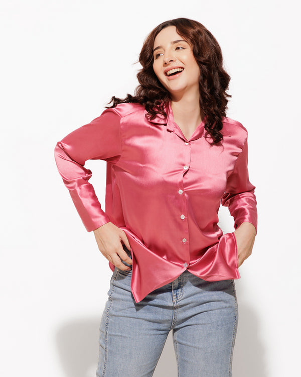 Classy Satin Shirt – Luxe & Polished Look