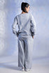 Women’s Knitted Cotton Wool blend V-Neck Lounge Co-Ord Set