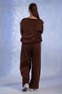 Women’s Knitted Cotton Wool blend V-Neck Lounge Co-Ord Set
