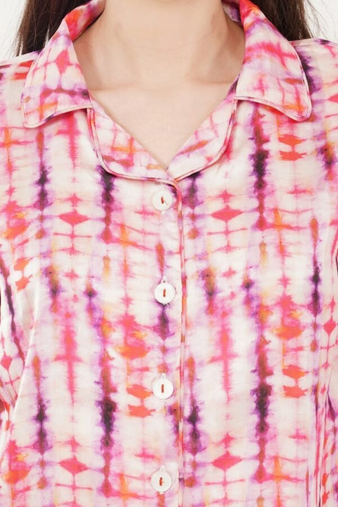 Comfy Tie-Dye Night Suit – 2 Piece Co-ord Set for Women