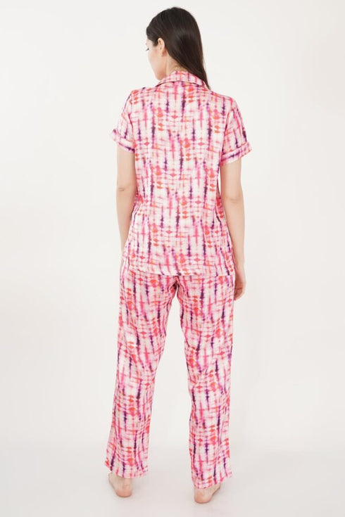 Comfy Tie-Dye Night Suit – 2 Piece Co-ord Set for Women