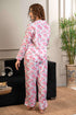 Women Satin Floral Printed Night Suit