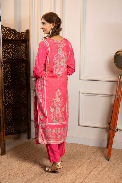 Rani Cotton Festive 3-Piece Kurta Set