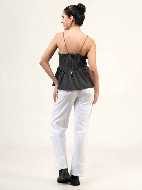 Women Sleeveless Peplum Top