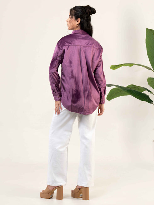 Women Casual Velevt Shirt