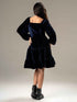 Velvet Blue Flair Dress