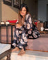 Printed Satin 2 Piece Night Co-ord Set – Soft & Stylish Sleepwear