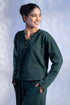 Women's Knitted Cotton Wool blend Henley Lounge Co-Ord Set
