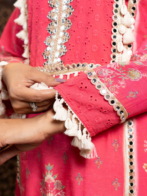 Rani Cotton Festive 3-Piece Kurta Set