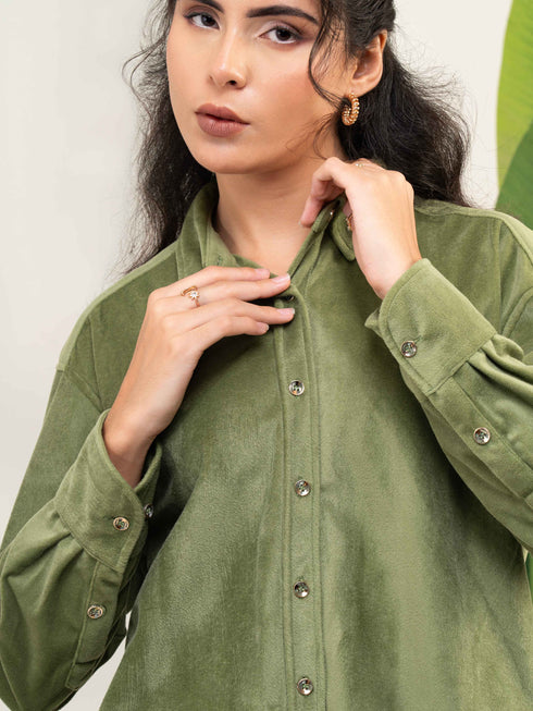 Women Casual Velevt Shirt