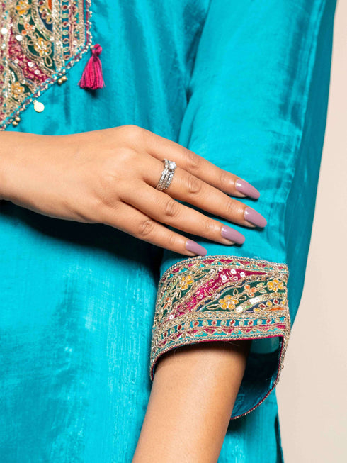 Happy Blue 2 Piece Festive Co-ord