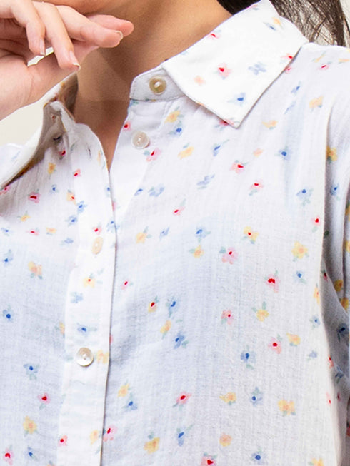 Printed Organic Cotton Full Sleeve Shirt