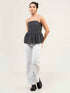 Women Sleeveless Peplum Top