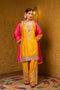 Silk Yellow Embroidered 3Pc Farsi Suit