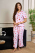 Printed Organic Cotton Night Suit for Women