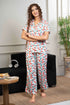 Women Satin Floral Printed Night Suit