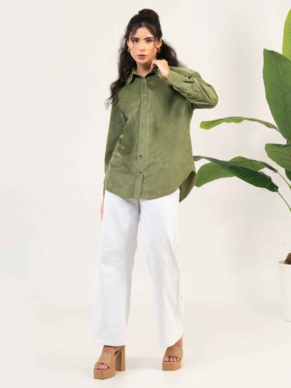 Women Casual Velevt Shirt