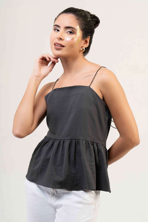 Women Sleeveless Peplum Top