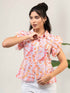 Women Cotton Shirt Collar Top