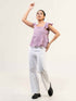 Women Cotton Bubble Peplum Top