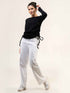 Women Rib Cotton Full Sleeve Top