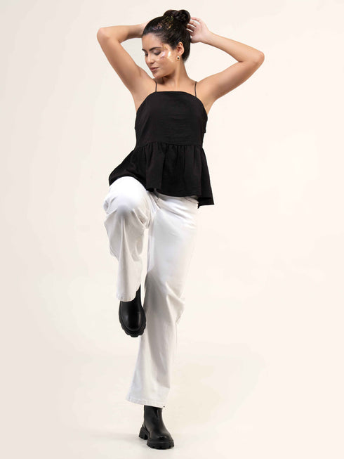 Women Sleeveless Peplum Top