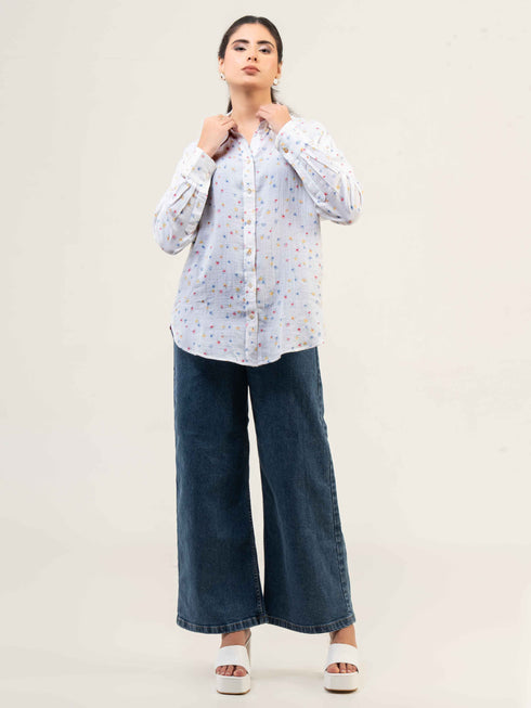 Printed Organic Cotton Full Sleeve Shirt