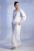 Women’s Knitted Cotton Wool blend V-Neck Lounge Co-Ord Set