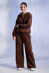 Women’s Knitted Cotton Wool Blend Zip-Up Hoodie Co-Ord Set