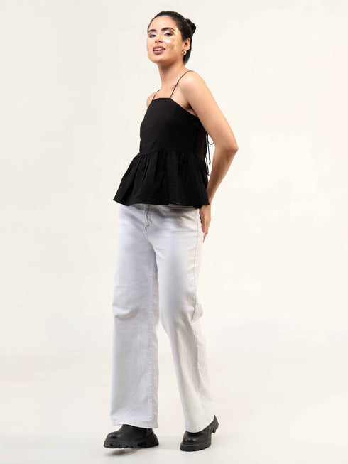 Women Sleeveless Peplum Top