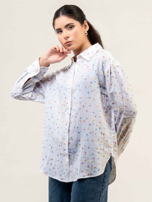 Printed Organic Cotton Full Sleeve Shirt